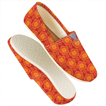 Chinese Prosperity Symbol Pattern Print Casual Shoes
