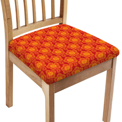 Chinese Prosperity Symbol Pattern Print Chair Cushion Cover