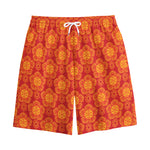 Chinese Prosperity Symbol Pattern Print Cotton Shorts