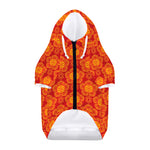 Chinese Prosperity Symbol Pattern Print Dog Zip Up Hoodie