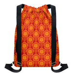 Chinese Prosperity Symbol Pattern Print Drawstring Backpack