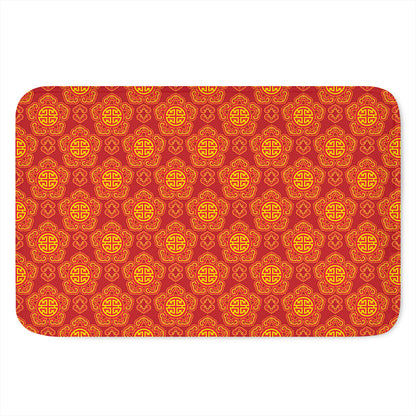 Chinese Prosperity Symbol Pattern Print Indoor Door Mat