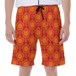Chinese Prosperity Symbol Pattern Print Men's Beach Shorts