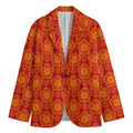 Chinese Prosperity Symbol Pattern Print Men's Blazer