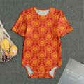 Chinese Prosperity Symbol Pattern Print Men's Bodysuit