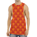 Chinese Prosperity Symbol Pattern Print Men's Muscle Tank Top