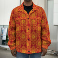 Chinese Prosperity Symbol Pattern Print Men's Shirt Jacket