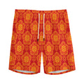 Chinese Prosperity Symbol Pattern Print Men's Athletic Shorts