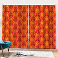 Chinese Prosperity Symbol Pattern Print Pencil Pleat Curtains