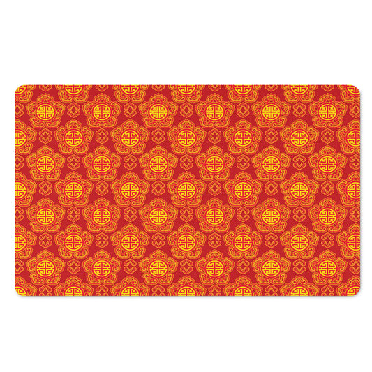 Chinese Prosperity Symbol Pattern Print Polyester Doormat