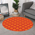 Chinese Prosperity Symbol Pattern Print Round Rug