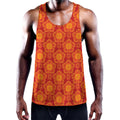 Chinese Prosperity Symbol Pattern Print Men's Workout Tank Top