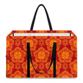 Chinese Prosperity Symbol Pattern Print Utility Tote Bag