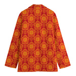 Chinese Prosperity Symbol Pattern Print Women's Blazer