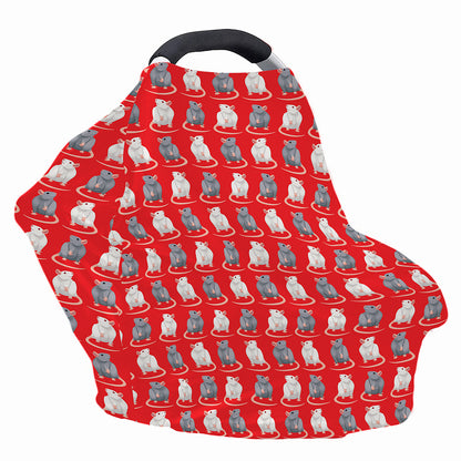 Chinese Rat Zodiac Pattern Print Baby Seat Cover