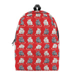 Chinese Rat Zodiac Pattern Print Backpack