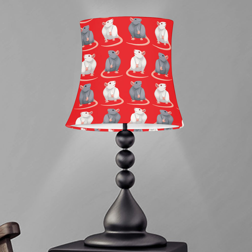 Chinese Rat Zodiac Pattern Print Bell Lamp Shade