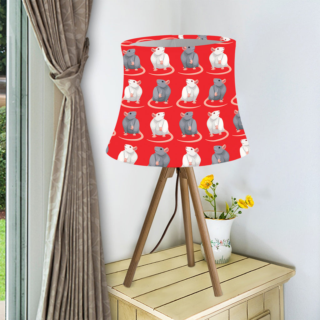 Chinese Rat Zodiac Pattern Print Bell Lamp Shade