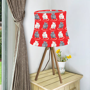 Chinese Rat Zodiac Pattern Print Bell Lamp Shade