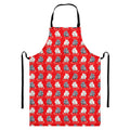 Chinese Rat Zodiac Pattern Print Bib Apron With Pocket