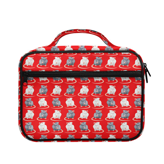 Chinese Rat Zodiac Pattern Print Briefcase Bible Bag