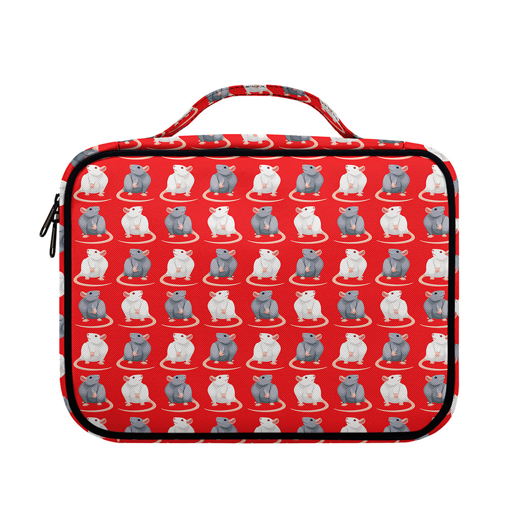 Chinese Rat Zodiac Pattern Print Briefcase Bible Bag