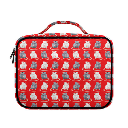 Chinese Rat Zodiac Pattern Print Briefcase Bible Bag