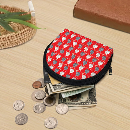 Chinese Rat Zodiac Pattern Print Coin Purse