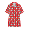 Chinese Rat Zodiac Pattern Print Cotton Hawaiian Shirt