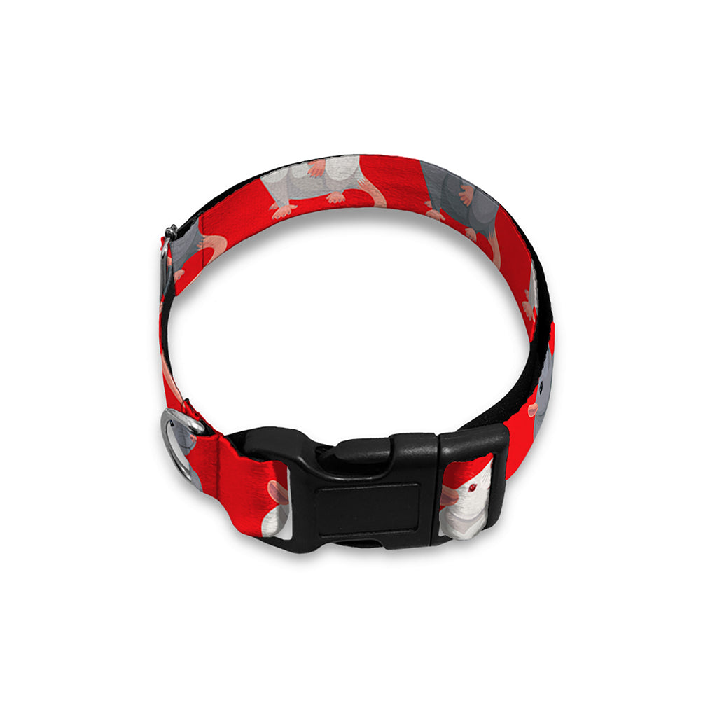 Chinese Rat Zodiac Pattern Print Dog Collar