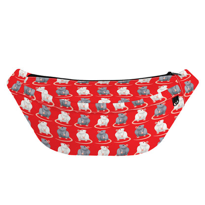 Chinese Rat Zodiac Pattern Print Fanny Pack