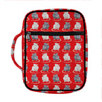 Chinese Rat Zodiac Pattern Print Front Pocket Bible Bag