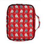Chinese Rat Zodiac Pattern Print Front Pocket Bible Bag