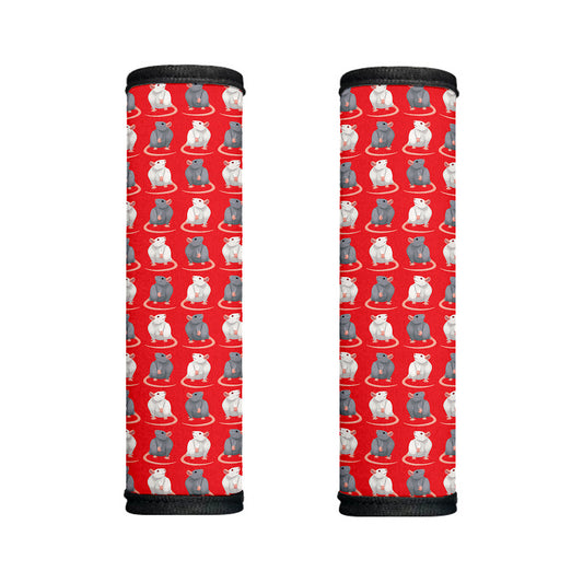 Chinese Rat Zodiac Pattern Print Handle Covers