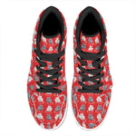 Chinese Rat Zodiac Pattern Print High Top Leather Sneakers