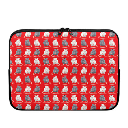 Chinese Rat Zodiac Pattern Print Laptop Sleeve
