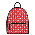 Chinese Rat Zodiac Pattern Print Leather Backpack