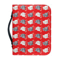 Chinese Rat Zodiac Pattern Print Leather Bible Cover