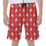 Chinese Rat Zodiac Pattern Print Men's Beach Shorts