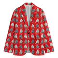 Chinese Rat Zodiac Pattern Print Men's Blazer
