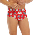 Chinese Rat Zodiac Pattern Print Men's Briefs