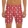 Chinese Rat Zodiac Pattern Print Men's Long Boxer Briefs