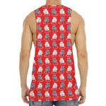 Chinese Rat Zodiac Pattern Print Men's Muscle Tank Top