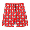 Chinese Rat Zodiac Pattern Print Men's Swim Trunks