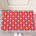 Chinese Rat Zodiac Pattern Print Rubber Doormat