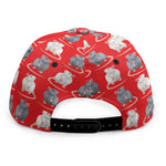 Chinese Rat Zodiac Pattern Print Snapback Cap