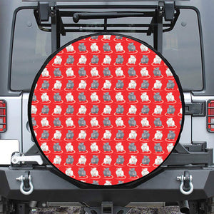 Chinese Rat Zodiac Pattern Print Tire Cover