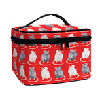Chinese Rat Zodiac Pattern Print Travel Makeup Bag