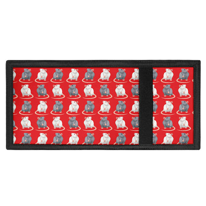 Chinese Rat Zodiac Pattern Print Trifold Wallet