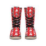 Chinese Rat Zodiac Pattern Print Winter Boots